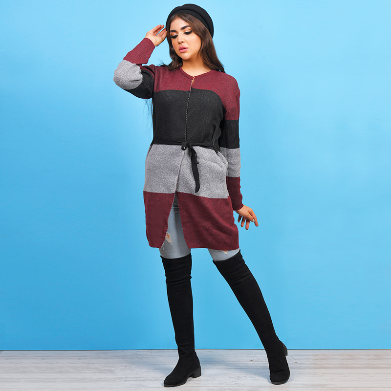 مانتو بافت دخترانه مدل FERYAL