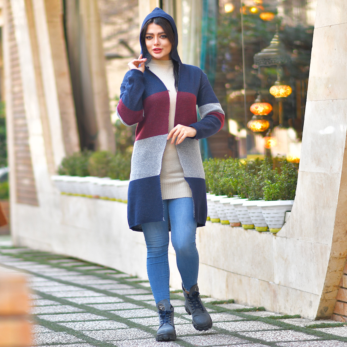 مانتو بافت زنانه مدل ARASTE