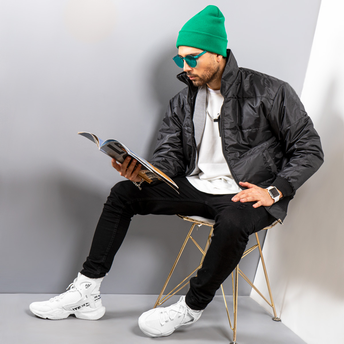 کاپشن مردانه مدل arshan رنگ مشکی