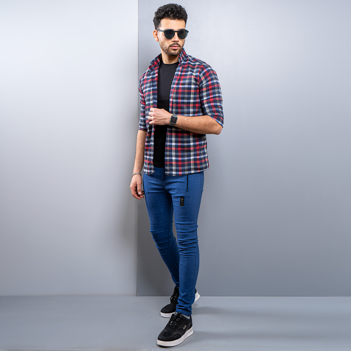 پيراهن مردانه چهار خونه مدل ADIR