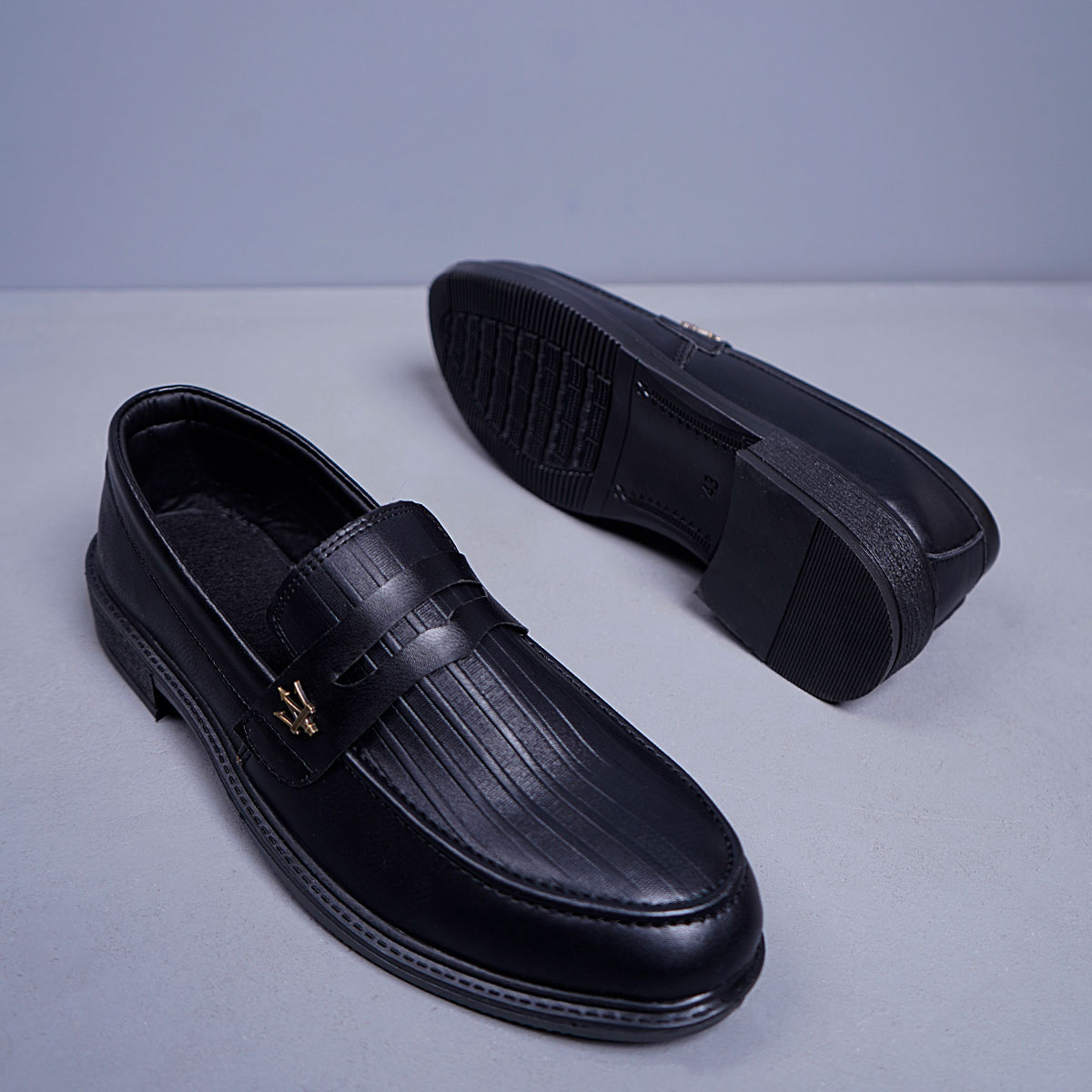 کفش کالج مردانه مشکی مدل Derek