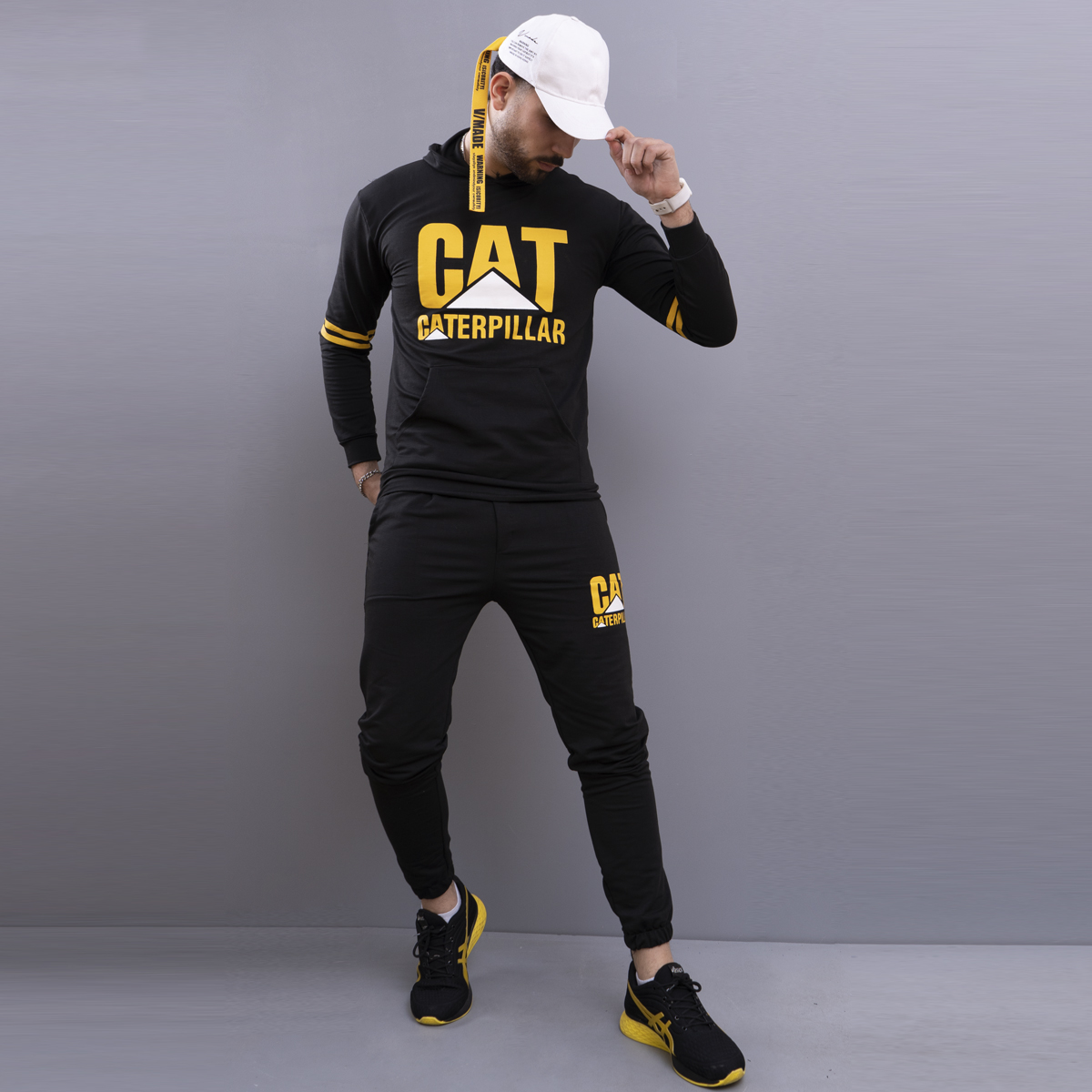 ست سوئیشرت شلوار مردانه CAT مدل Herbert