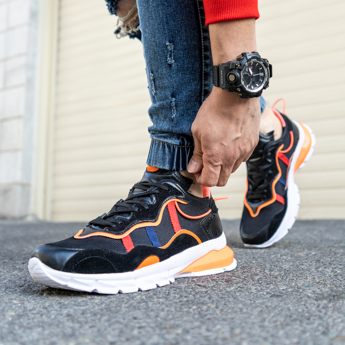 کفش ورزشی مردانه مشکی مدل Wisly