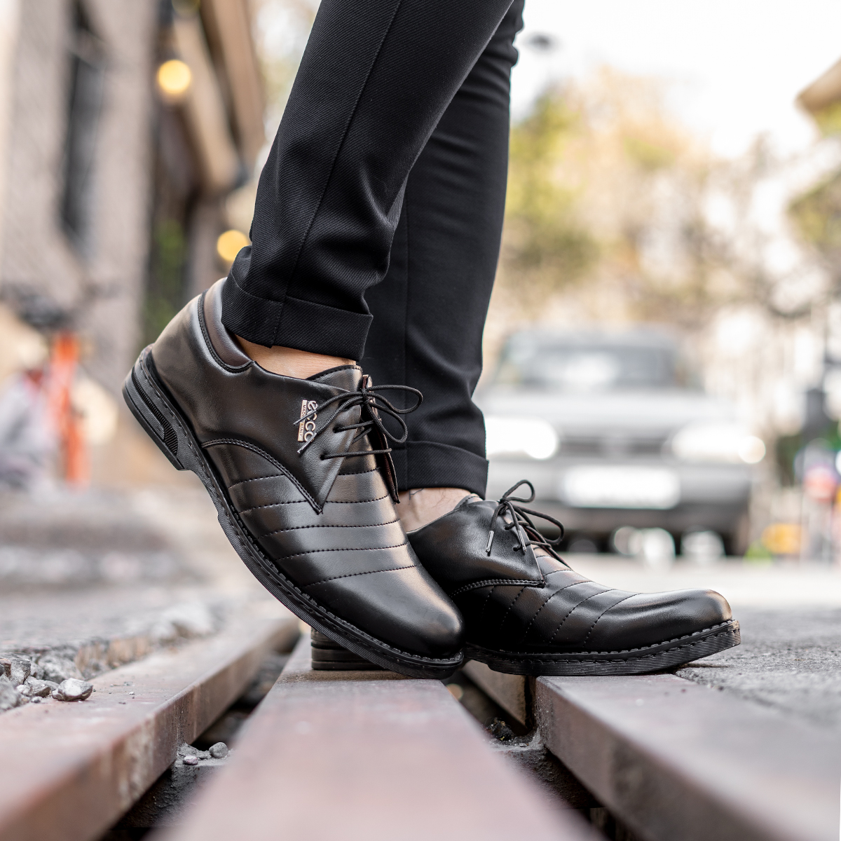 کفش مردانه ecco مشکی مدل Carver