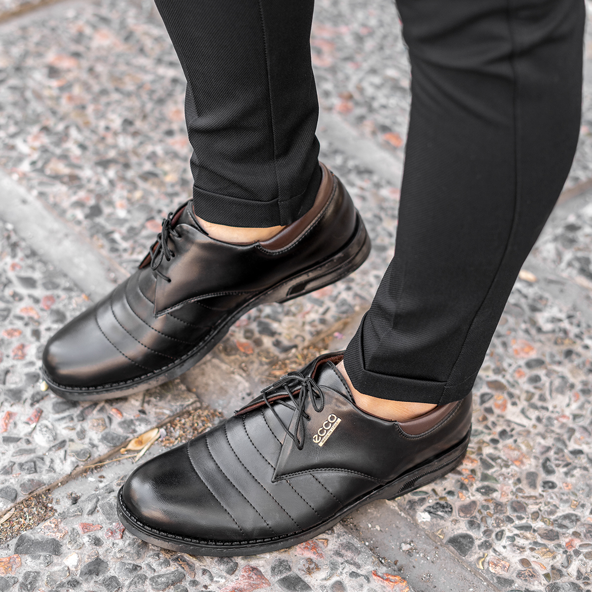 کفش مردانه ecco مشکی مدل Carver