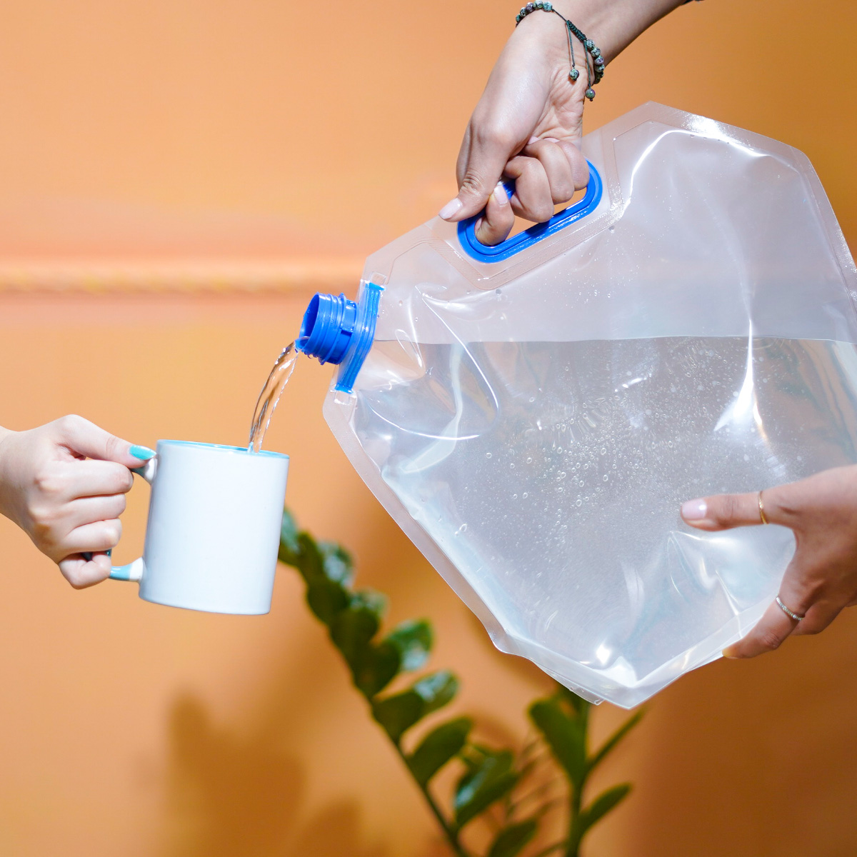 گالن آب تاشو مسافرتی