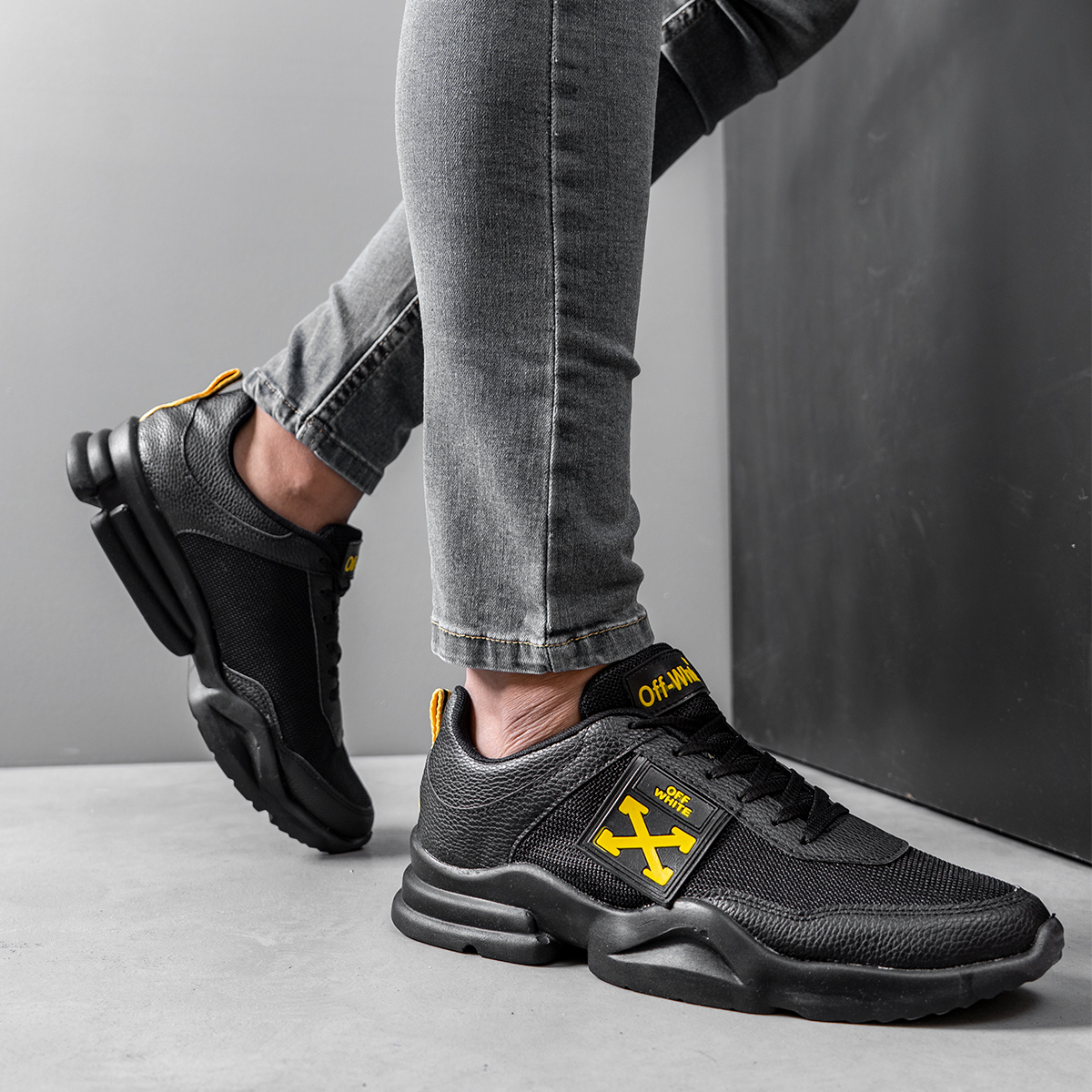 کفش ورزشی مردانه اف وایت مشکی مدلNamit