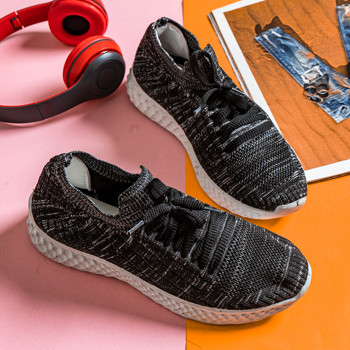 کفش ورزشی زنانه مشکی مدل Bela