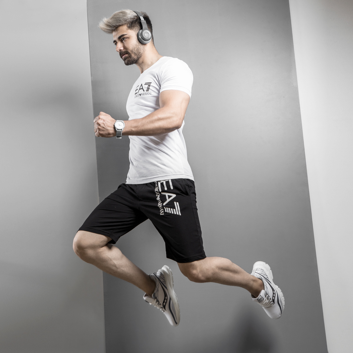 ست تیشرت شلوارک EA7 مردانه مدل LORD