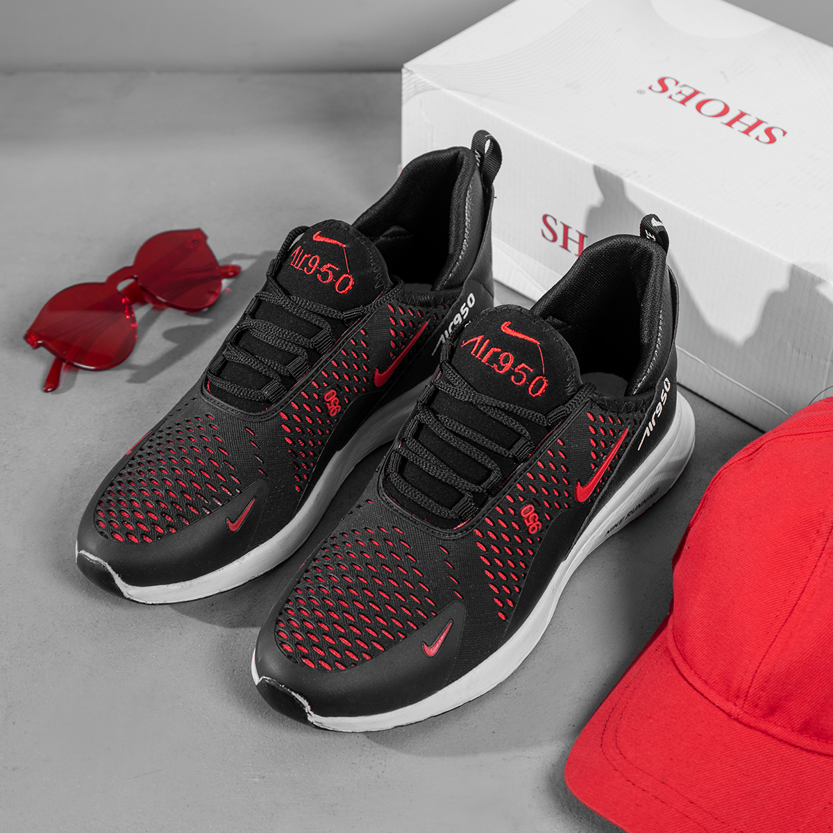 کفش ورزشی Nikeمشکی قرمز مردانه مدل Air950