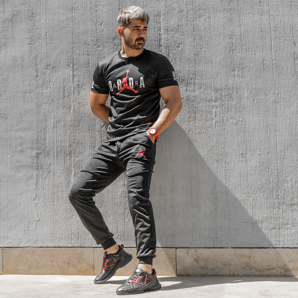 ست تیشرت شلوار jordan مردانه مدل Jagrati