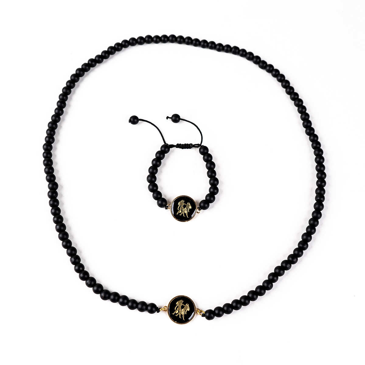 نیم ست مهره ای مشکی مدل Khordad