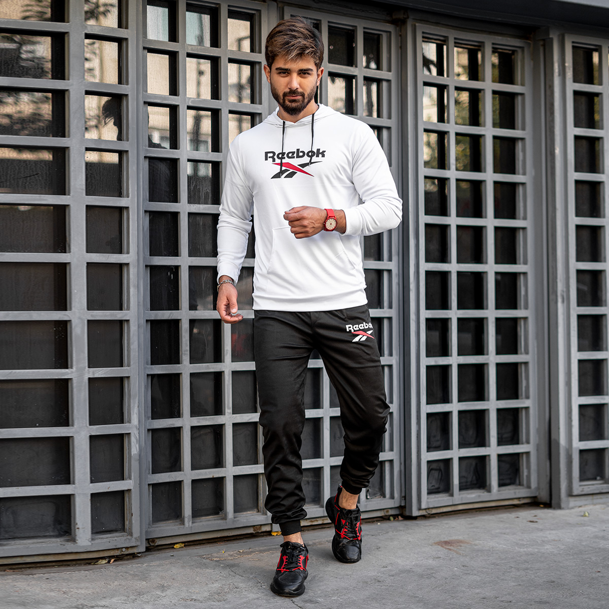 ست هودی شلوار Reebok مردانه مدلAfi