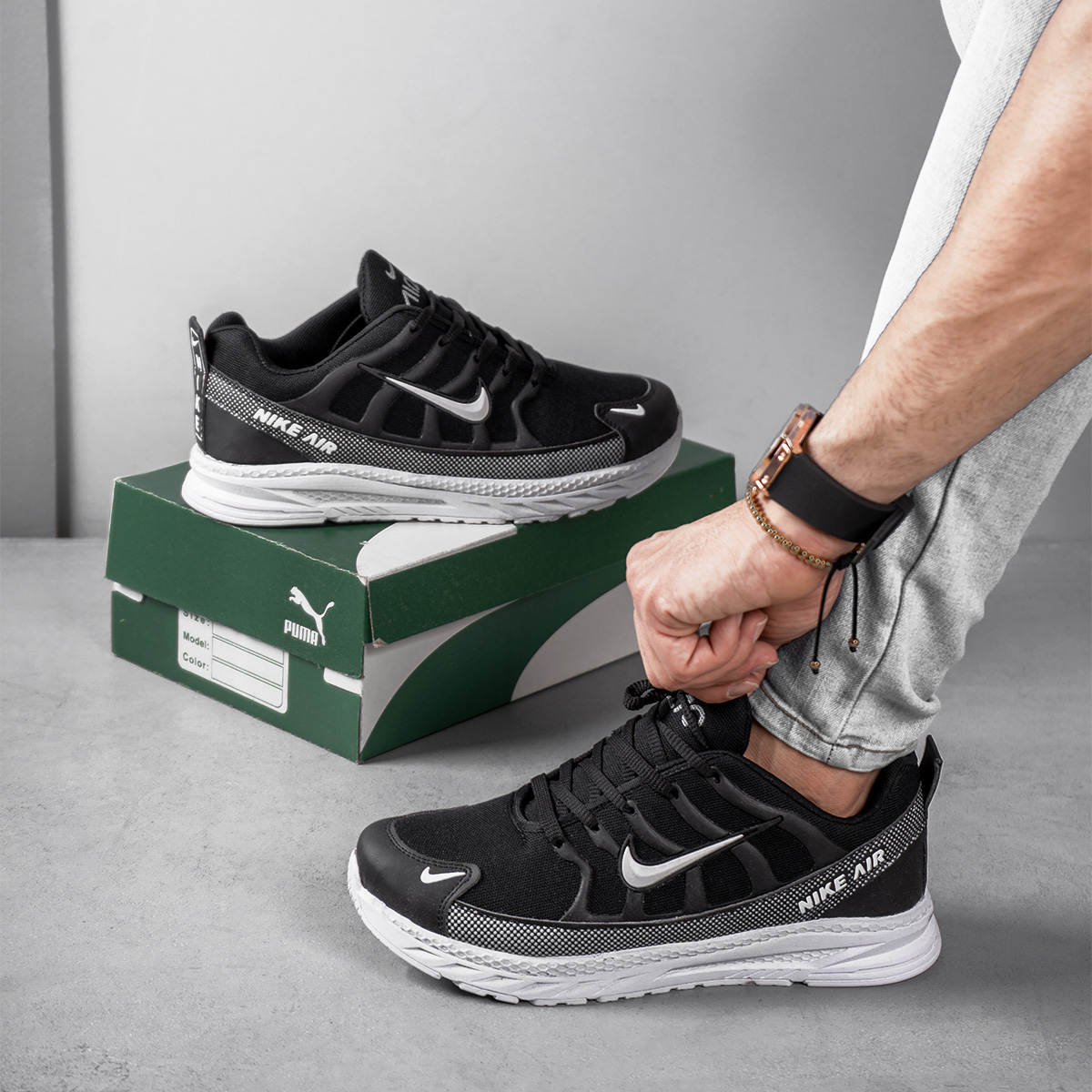 کفش ورزشی Nike airمردانه مشکی مدل Farnod