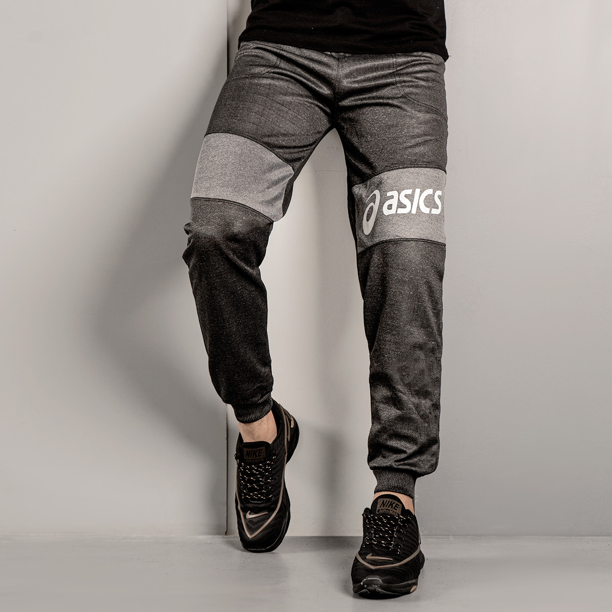 شلوار اسلش اسیکس مردانه (T)دو رنگ ذغالی مدل K80