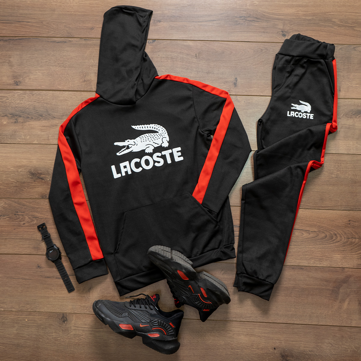 ست هودی شلوار Lacosteمردانه مدل kalomi