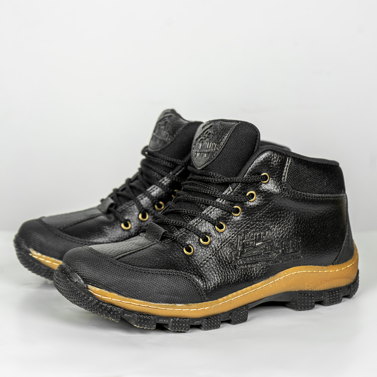 کفش ساقدار مردانه Catمشکی مدل hano