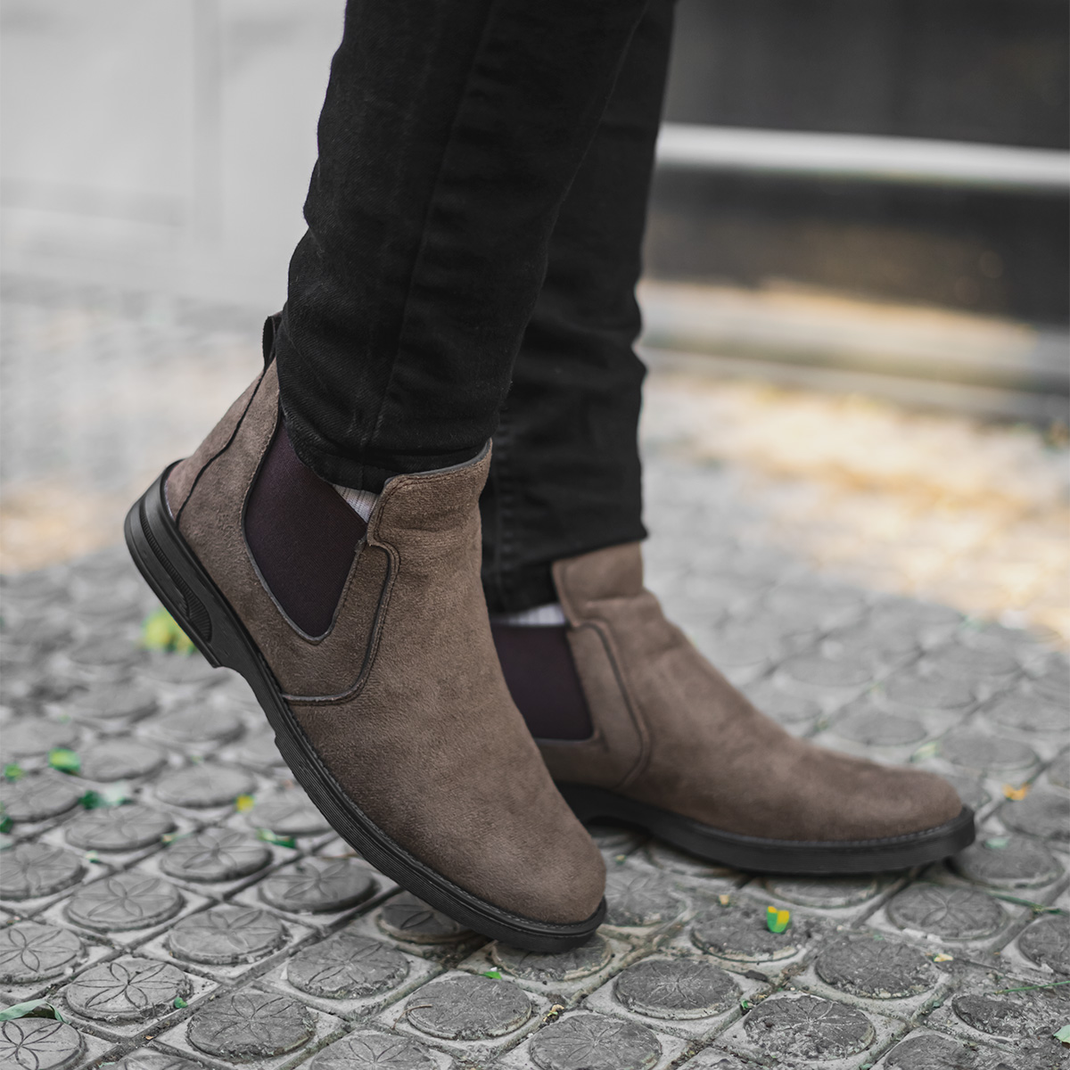 نیم بوت مردانه قهوه ای مدل Feredi