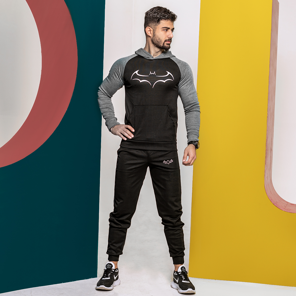 ست هودی شلوار مردانه مدل Batman