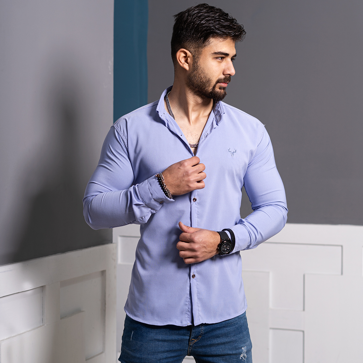 پیراهن یاسی مردانه مدل Yasin