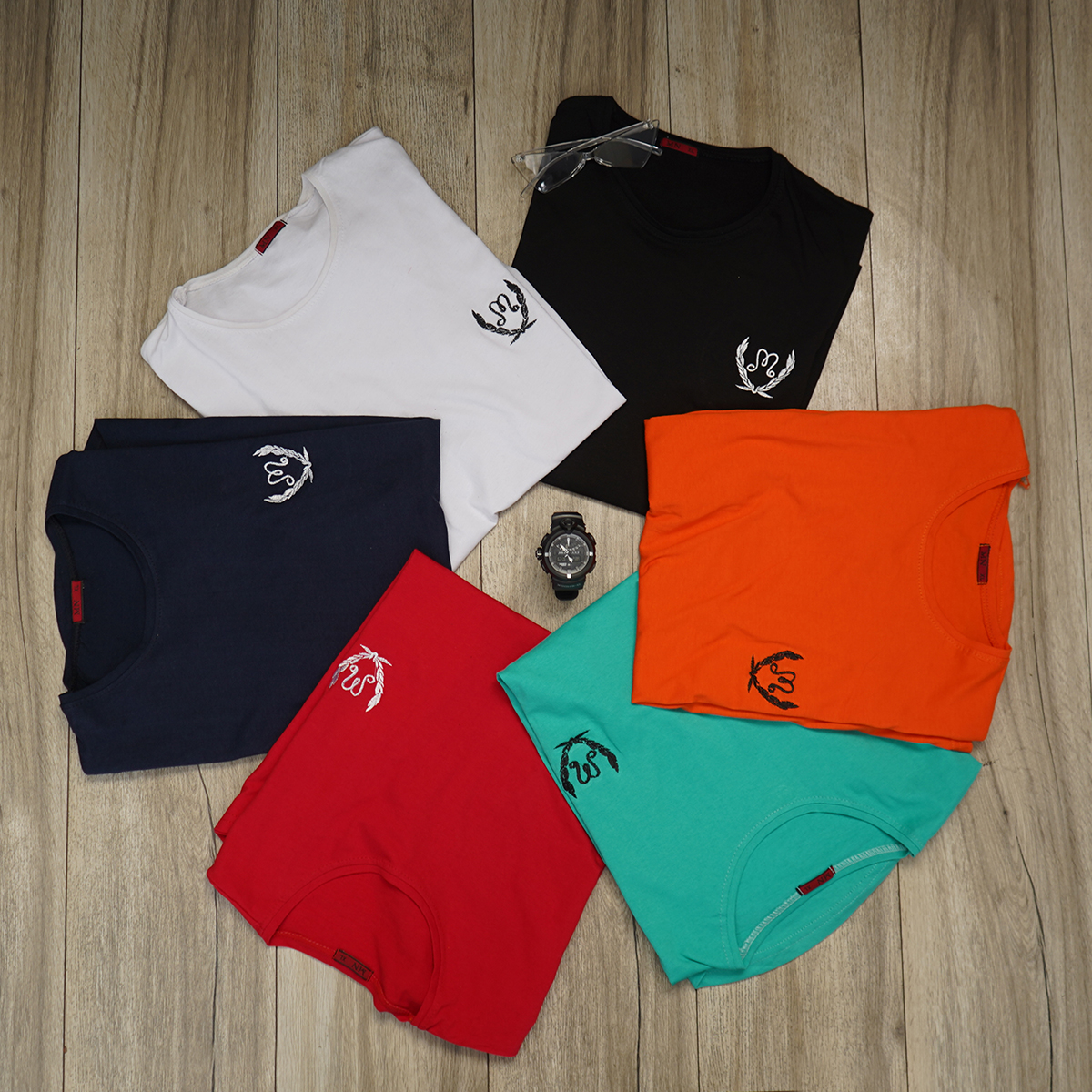 تیشرت مردانه قرمز مدل Maron