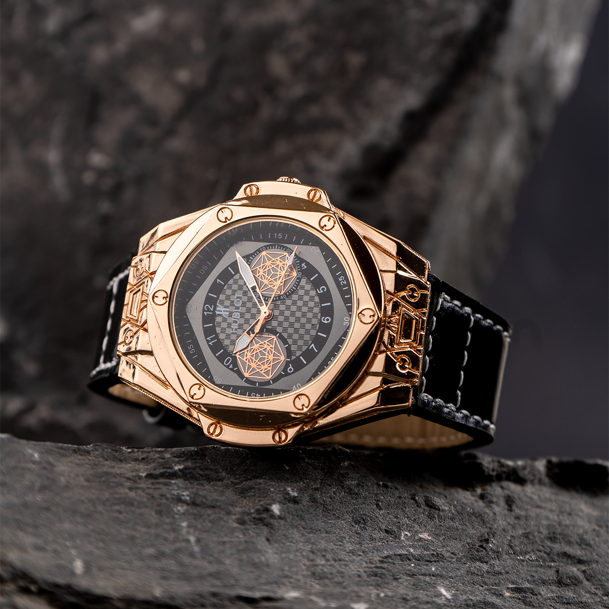 ساعت مچی Hublot قاب رزگلد مدل G705