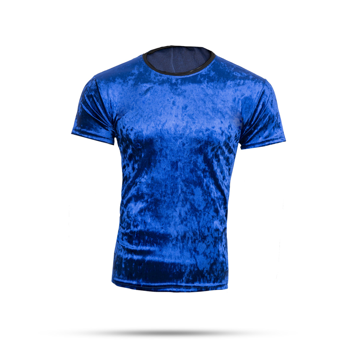 تیشرت مخمل آبی مردانه مدل kevin