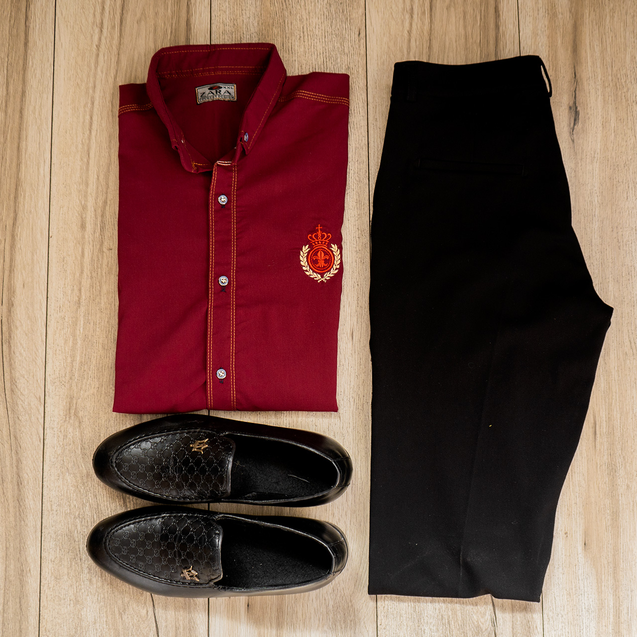 پیراهن مردانه قرمز مدل gabi