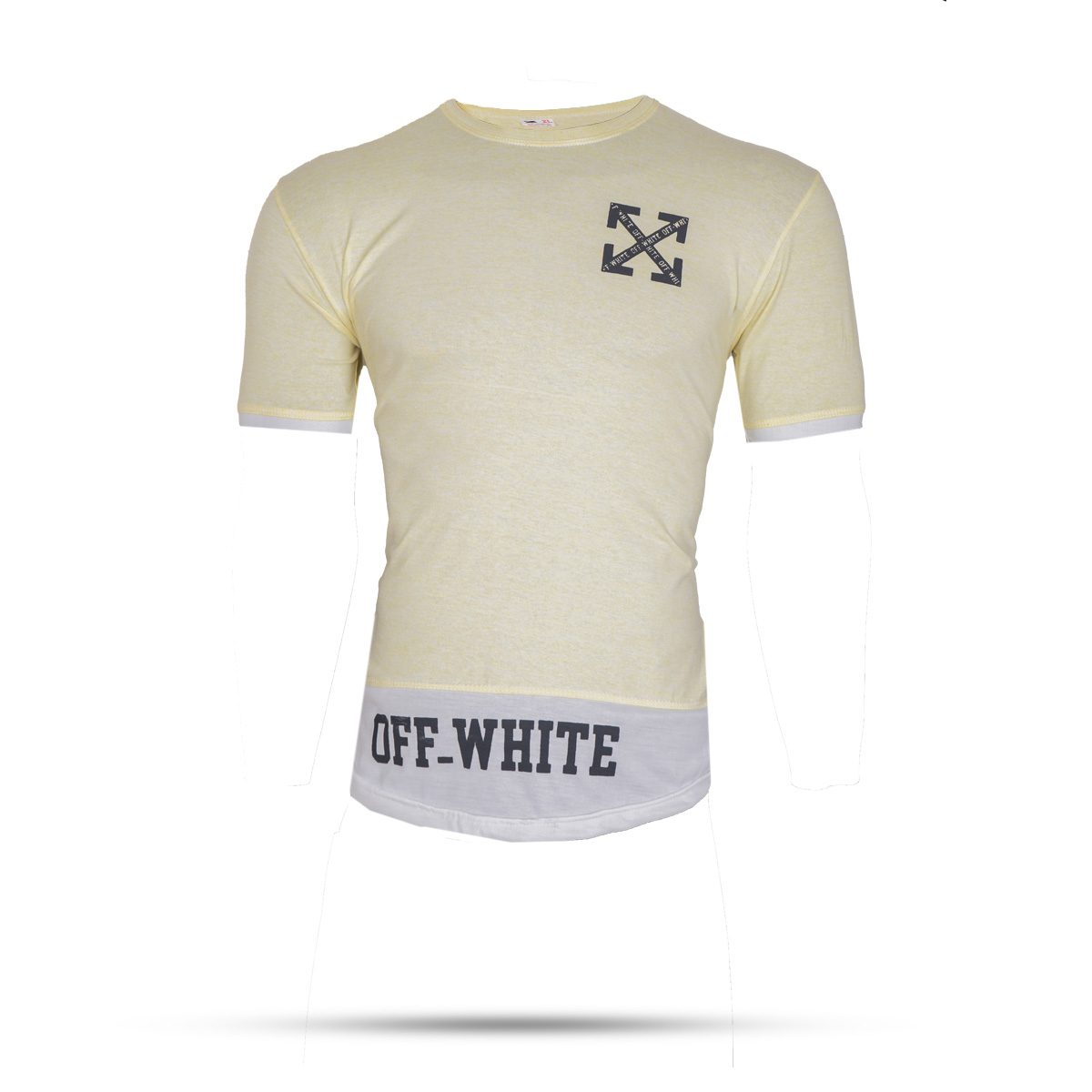 تیشرت Off-White مردانه زرد مدل Clold