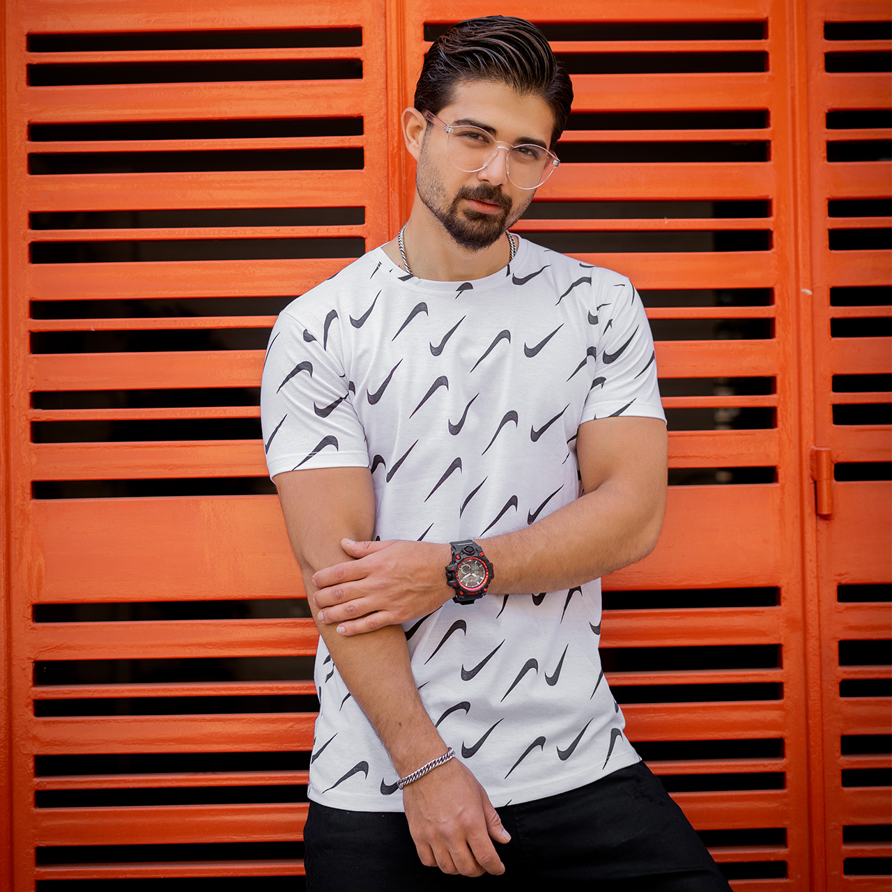 تیشرت نایک سفید مردانه مدل omid