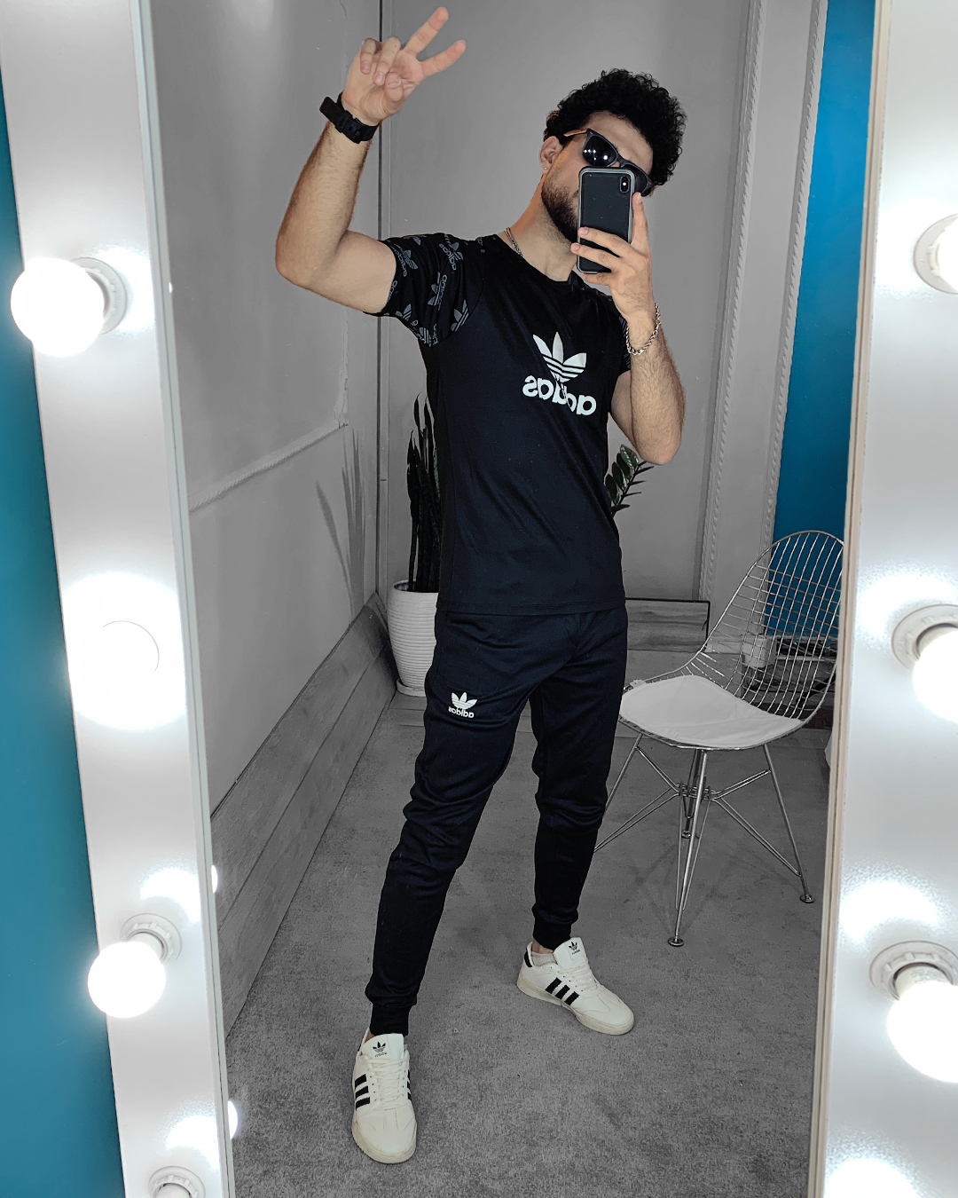 ست تیشرت شلوارآدیداس مردانه مدلQ7