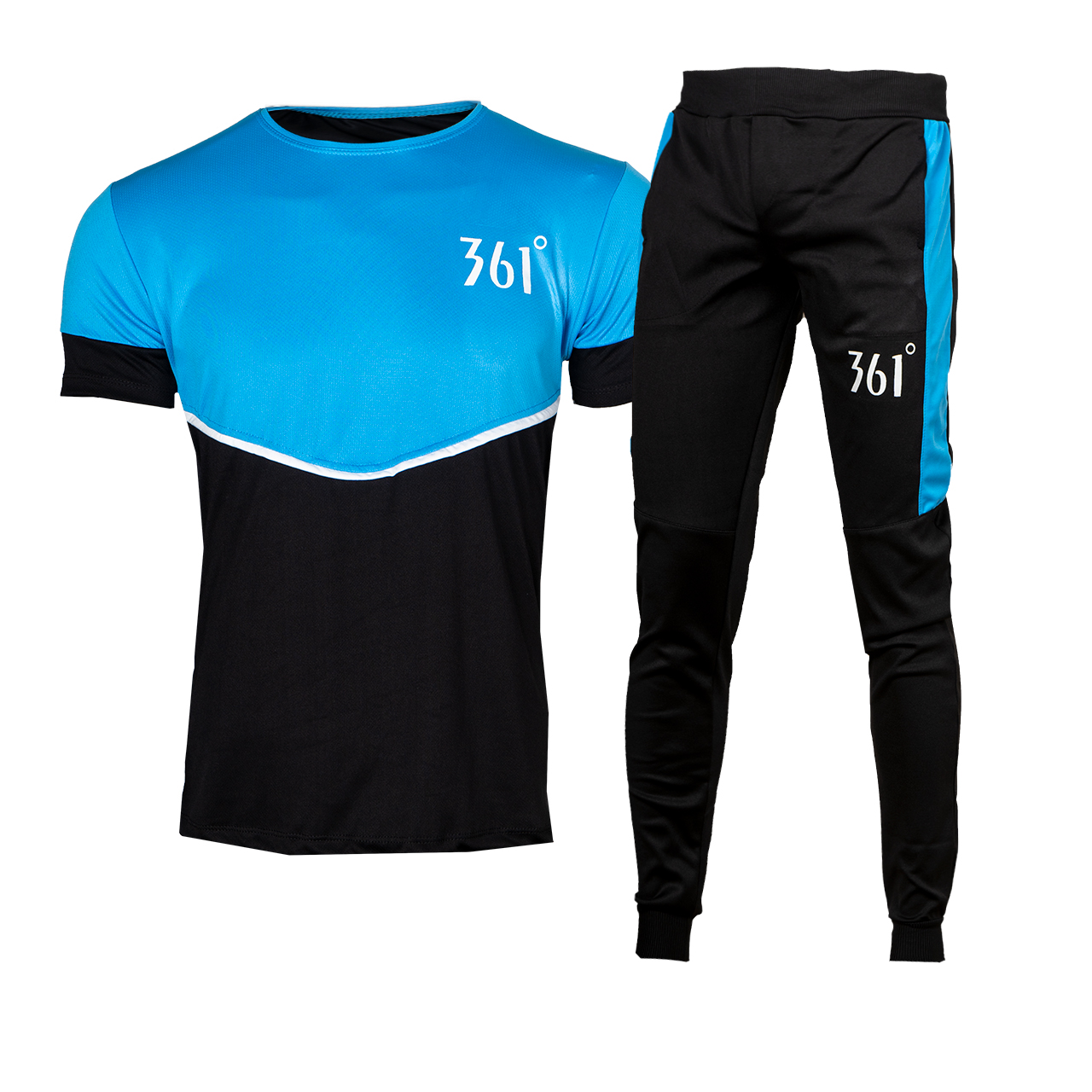 ست تیشرت شلوار مردانه آبی 361 مدل W15