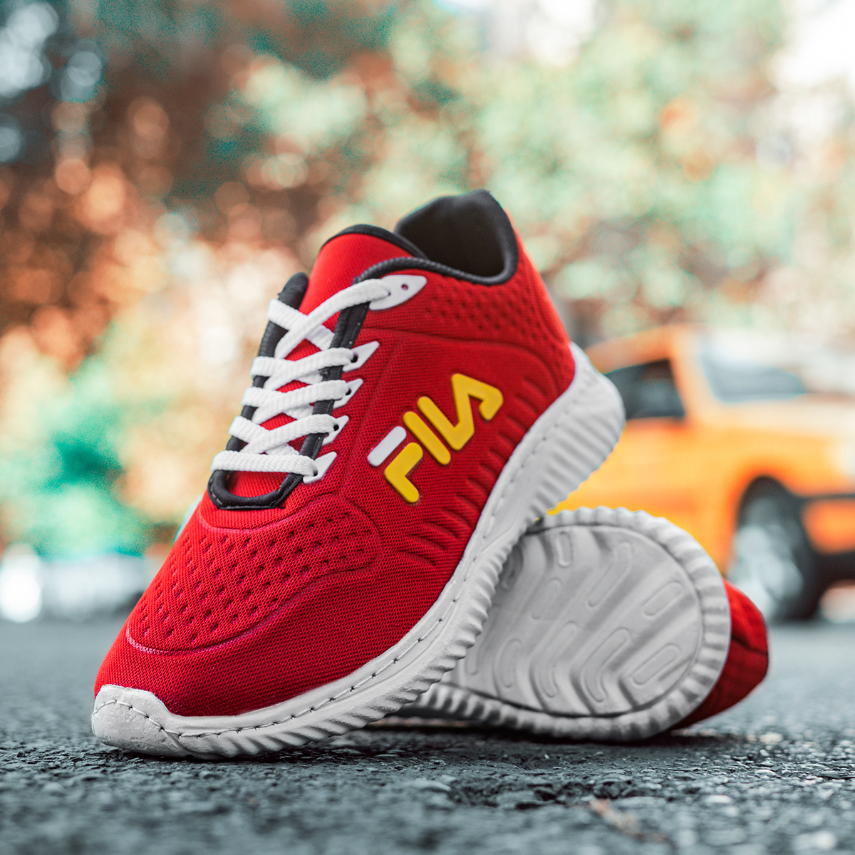 کفش ورزشی فیلا قرمز مردانه مدلFanio