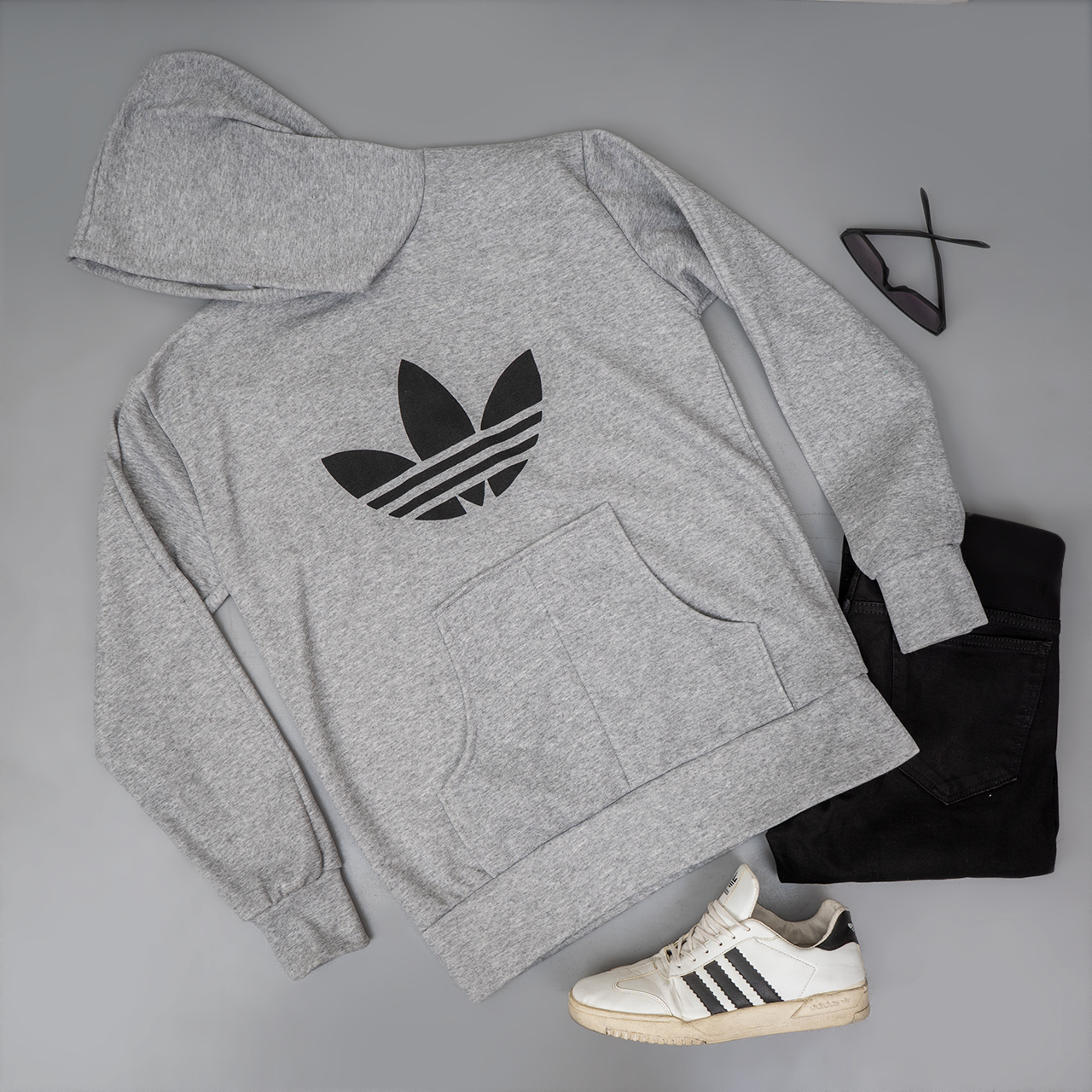 هودی مردانه آدیداس طوسی مدل ERIS