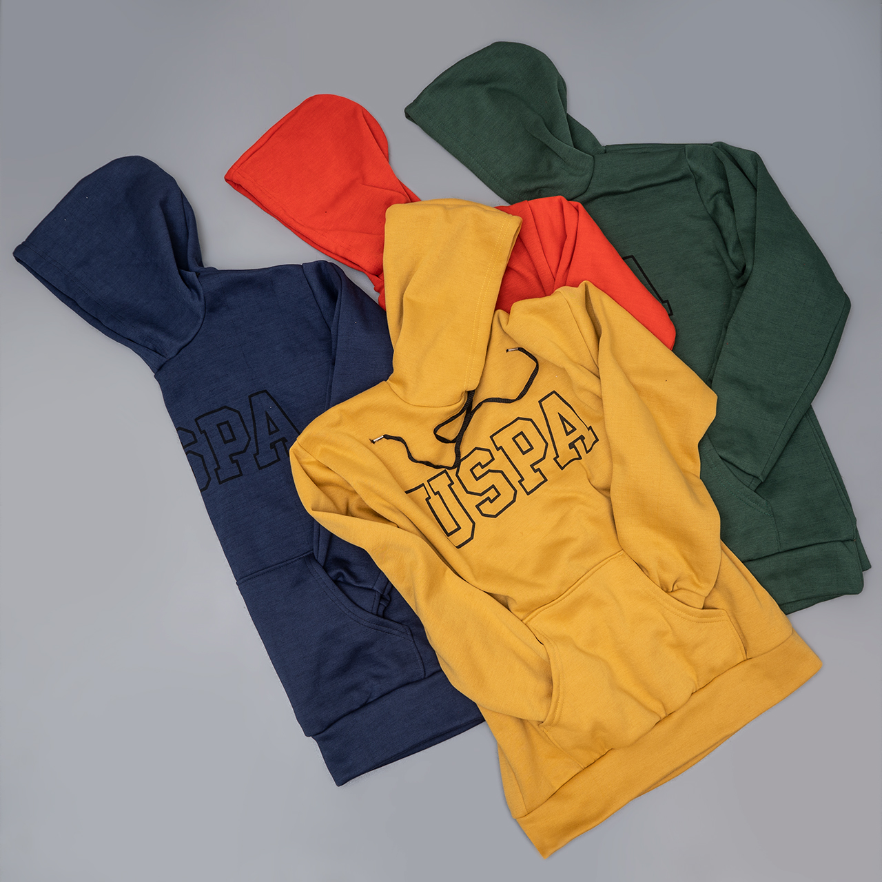 هودی مردانه USPA سرمه ای مدل Sarmad