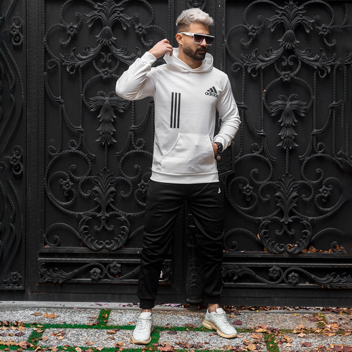 ست هودی شلوار Adidas مردانه مدل gostav