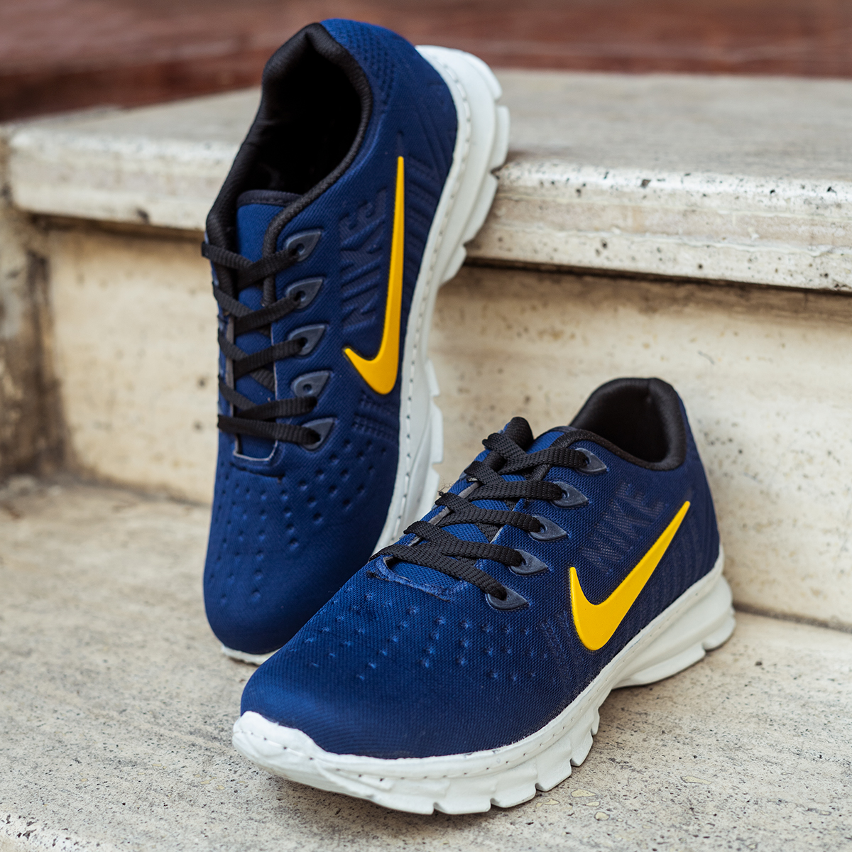 کفش ورزشی مردانه نایک(T) سرمه ای مدل bavan