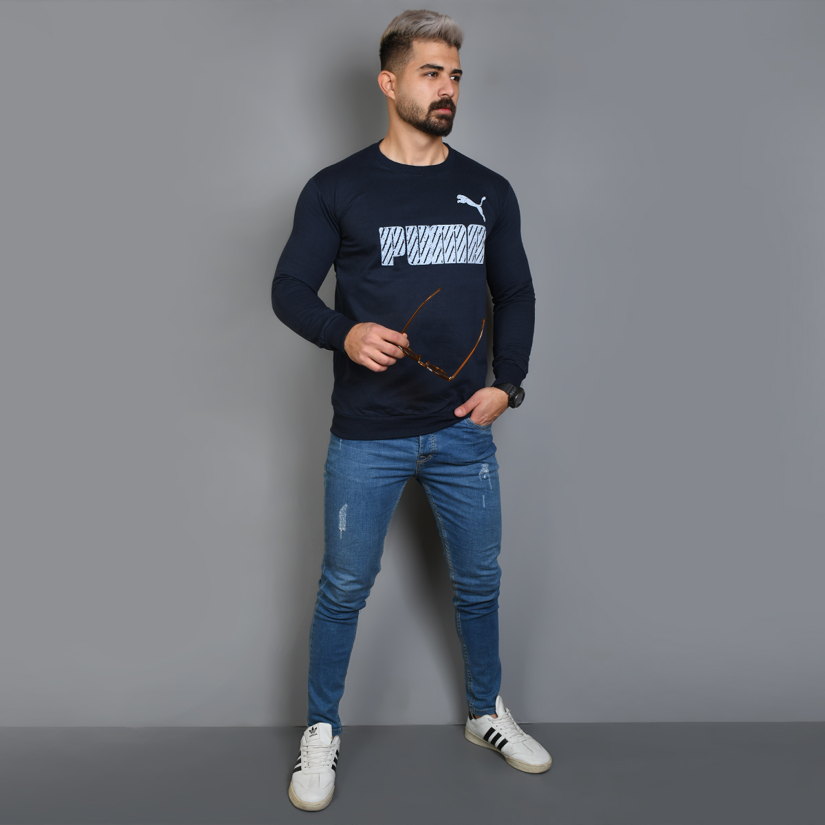 دورس مردانه Puma سرمه ای مدل varan