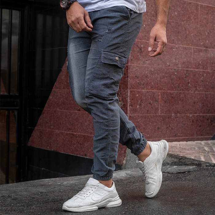 شلوار اسلش ذغالی مردانه مدل BALO