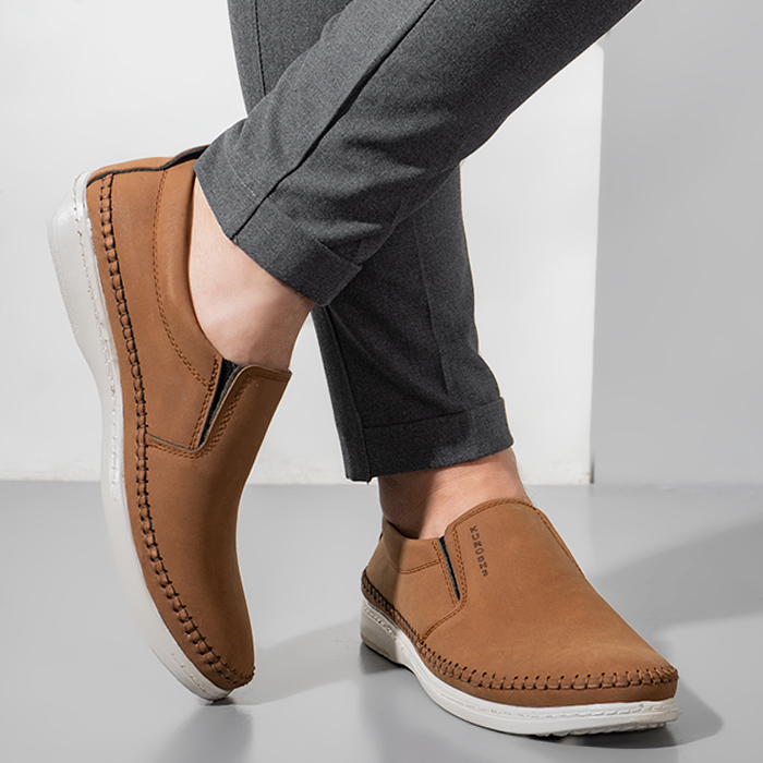 کفش رسمی قهوه ای مردانه مدل Kurn