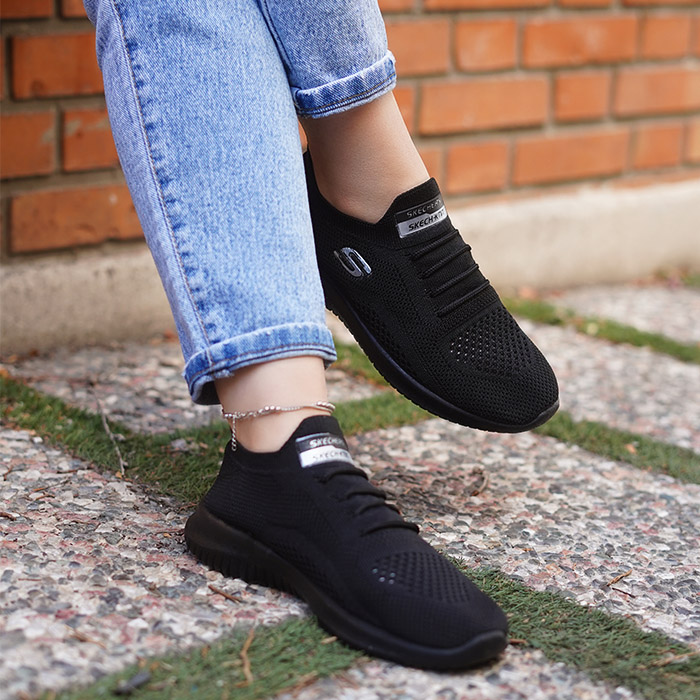 کفش ورزشی SKECHERS مشکی زنانه مدل melon