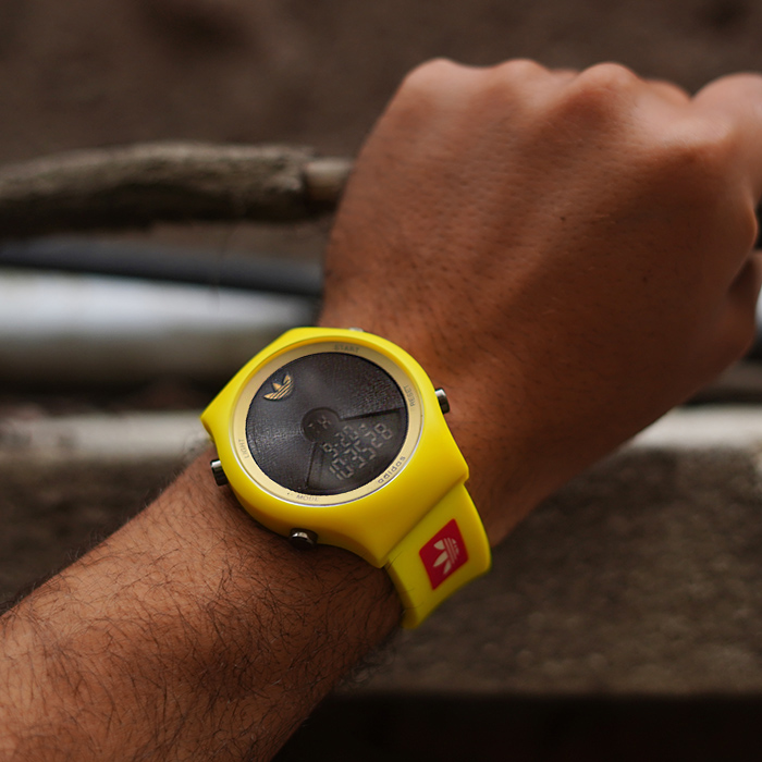 ساعت مچی ADIDAS زرد مردانه مدل GSS