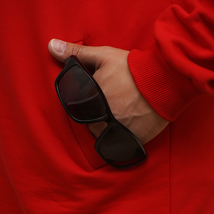 عینک آفتابی مشکی rumanah مدل 450