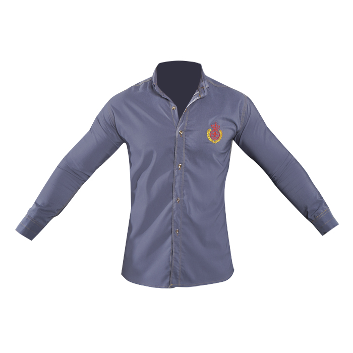 پیراهن مردانه طوسی تیره مدل Gabi