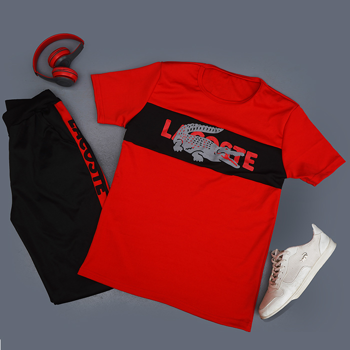 ست تیشرت شلوارLocoste مردانه مدل Walaya