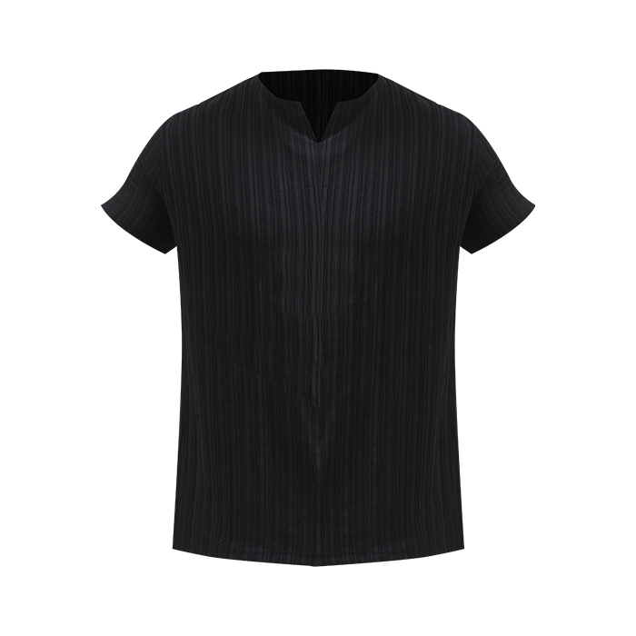 تیشرت مردانه مشکی آستین کوتاه مدل Bardia