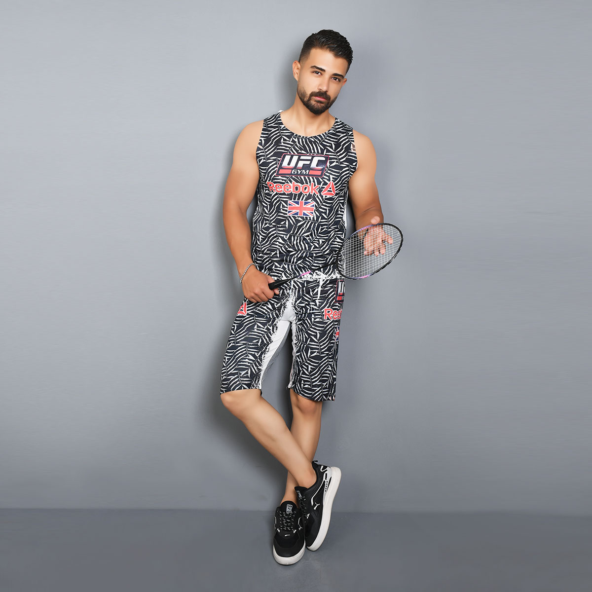 ست رکابی شلوارک مردانه مدل UFC