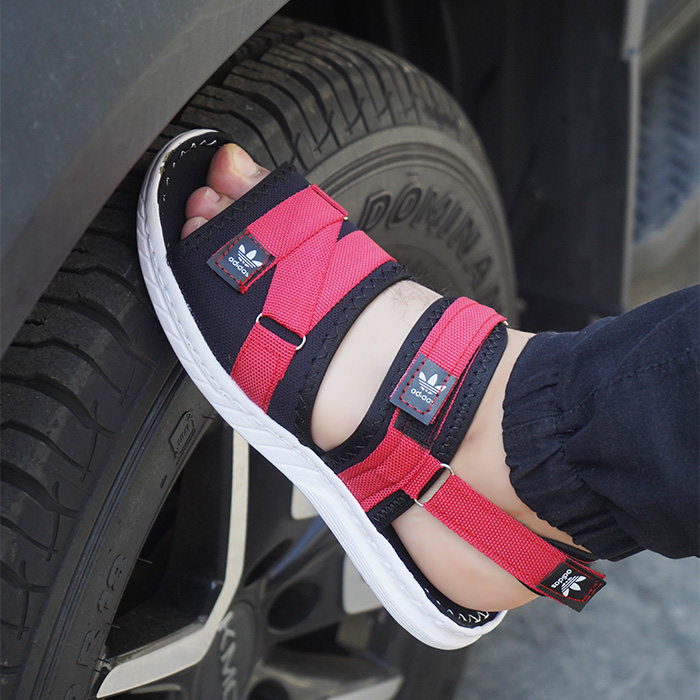 صندل مردانه قرمز مشکی مدل Havin