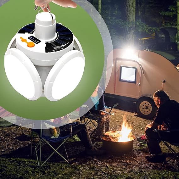 چراغ اضطراری شارژی خورشیدی تاشو