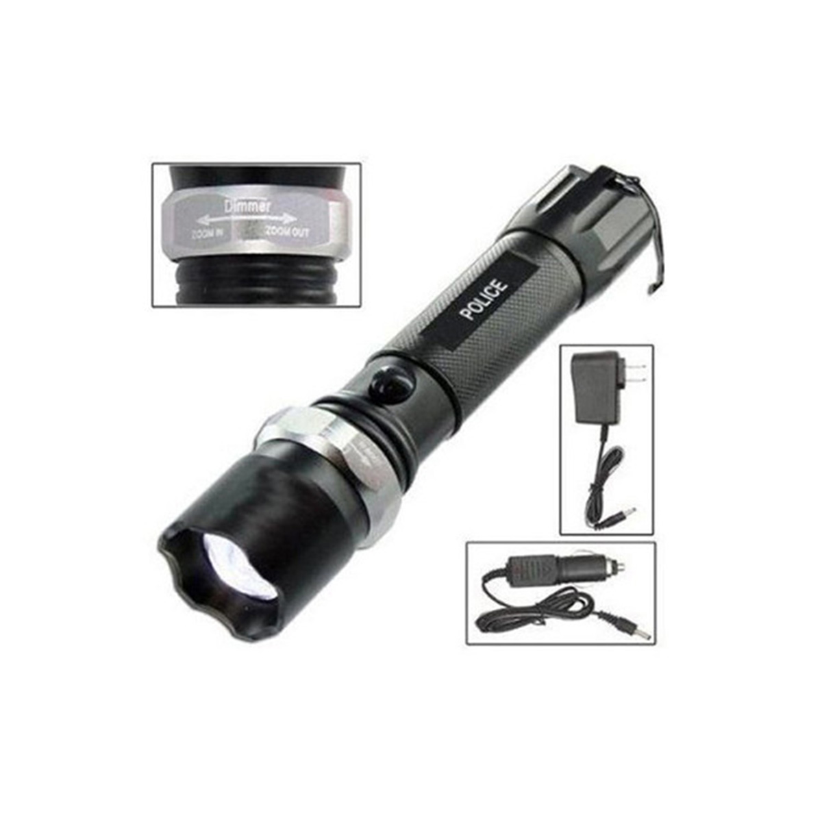 چراغ قوه پلیس قابل شارژ مدل Power Style